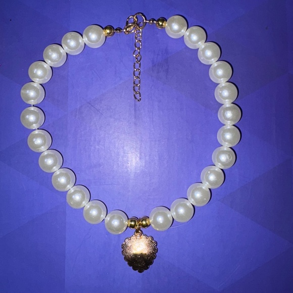 2pcs Cat Pearl Necklaces, Cute Heart Shaped Pendant Cat Dog Collar Adjustable L - Picture 8 of 10